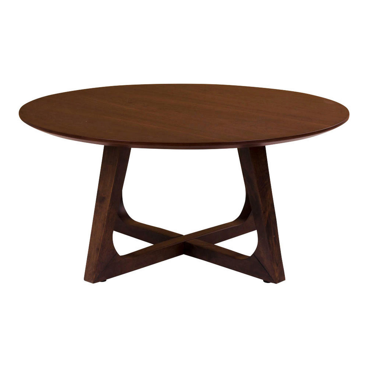 COUCHTISCH HELLERUP 75/75/36 cm rund Walnussfarben  - Walnussfarben, Design, Holzwerkstoff (75/75/36cm) - MID.YOU