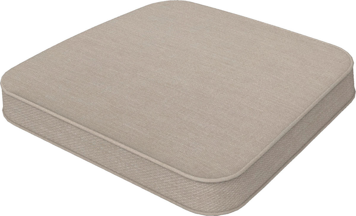 OUTDOORPOUF in  Uni  - Hellgrau, Basics, Textil (45/45cm)