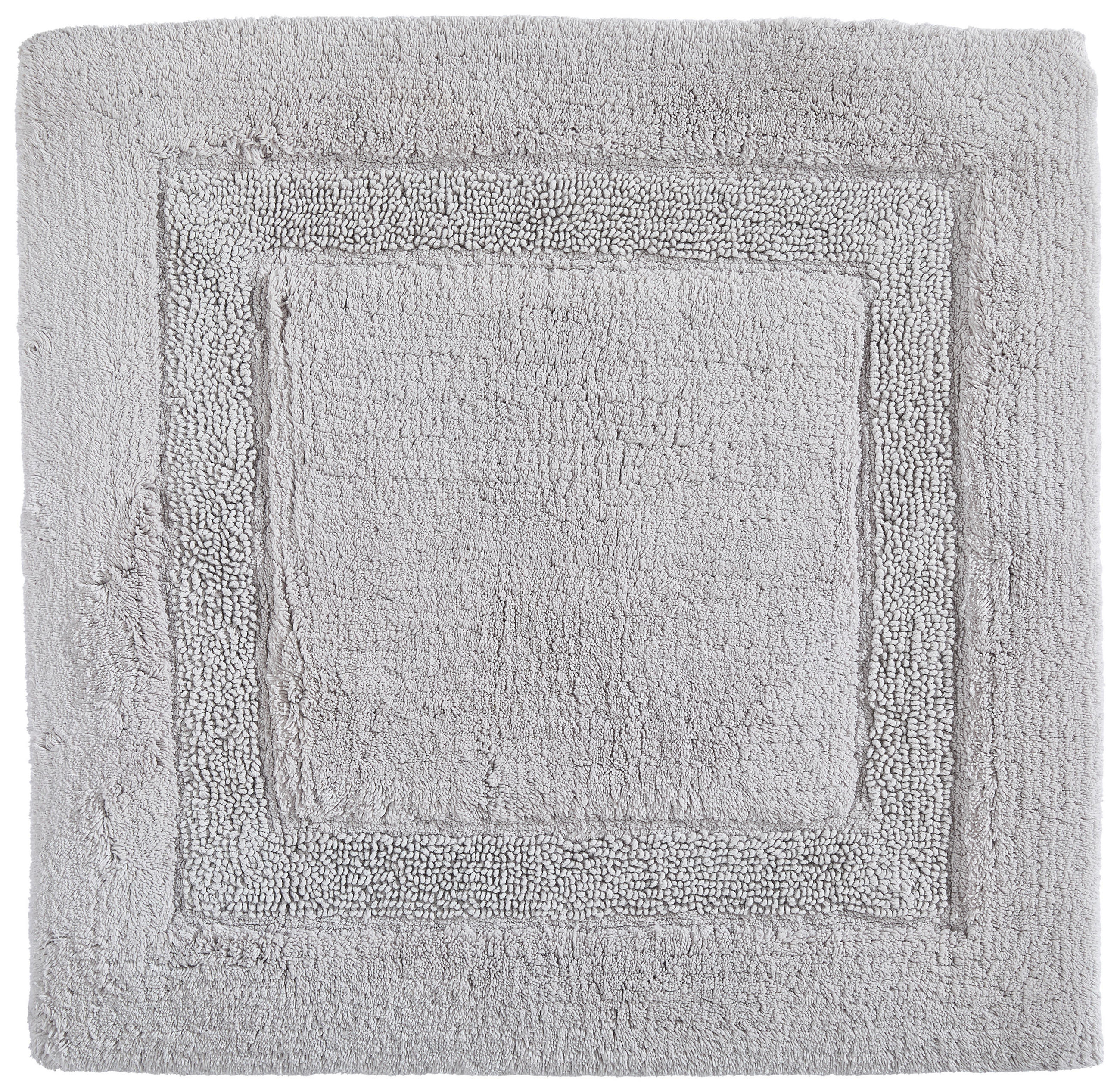 BADEMATTE Silberfarben 60/60 cm  - Silberfarben, Trend, Textil (60/60cm) - Bio:Vio