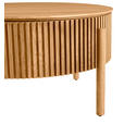 COUCHTISCH Eiche furniert, massiv 75/75/42 cm rund Naturfarben  - Eichefarben/Naturfarben, Natur, Holz/Holzwerkstoff (75/75/42cm) - Waldwelt