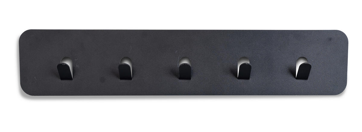 HAKENLEISTE  in Anthrazit  - Anthrazit, Design, Metall (50/10/3cm) - Xora