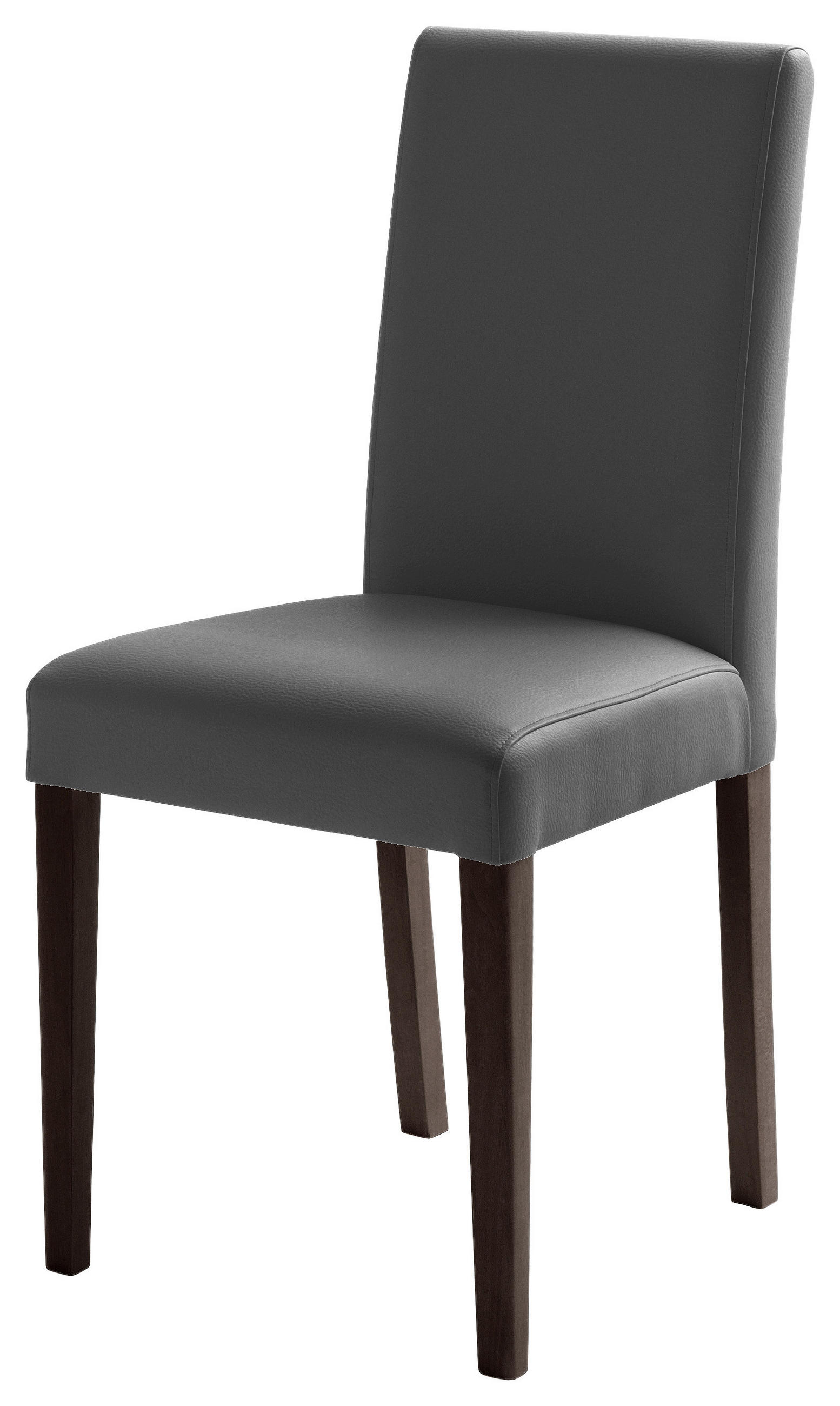 STUHL  in Lederlook Textil  - Buche Kolonial/Grau, KONVENTIONELL, Holz/Textil (44/92/57cm) - Carryhome