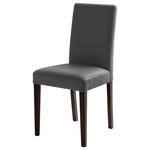STUHL  in Lederlook Textil  - Buche Kolonial/Grau, KONVENTIONELL, Holz/Textil (44/92/57cm) - Carryhome