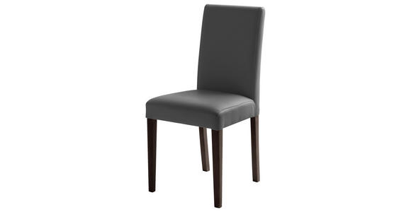 STUHL  in Lederlook Textil  - Buche Kolonial/Grau, KONVENTIONELL, Holz/Textil (44/92/57cm) - Carryhome