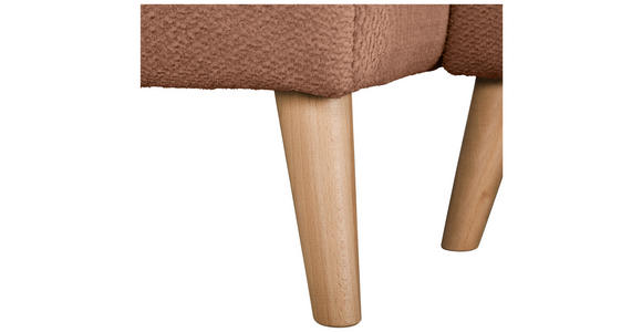 ECKSOFA in Webstoff Dunkelorange  - Buchefarben/Dunkelorange, KONVENTIONELL, Holz/Textil (169/294cm) - Carryhome
