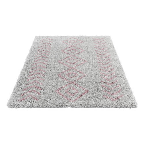RYAMATTA 80/150 cm ETHNO-SHAGGY  - rosa, Basics, textil (80/150cm)