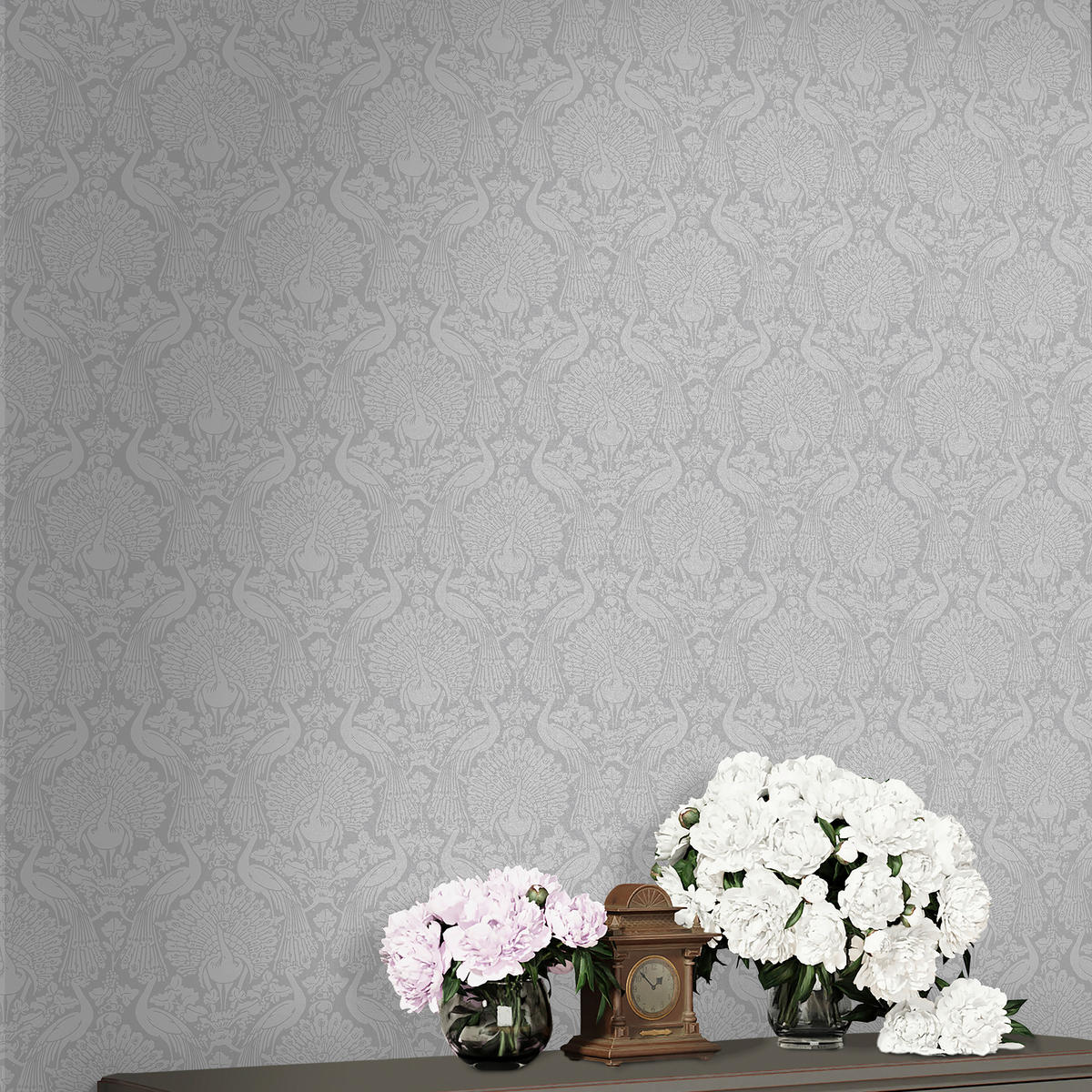 NON WOVEN-TAPET 52/1000 cm  - grå, Basics, papper/plast (52/1000cm)