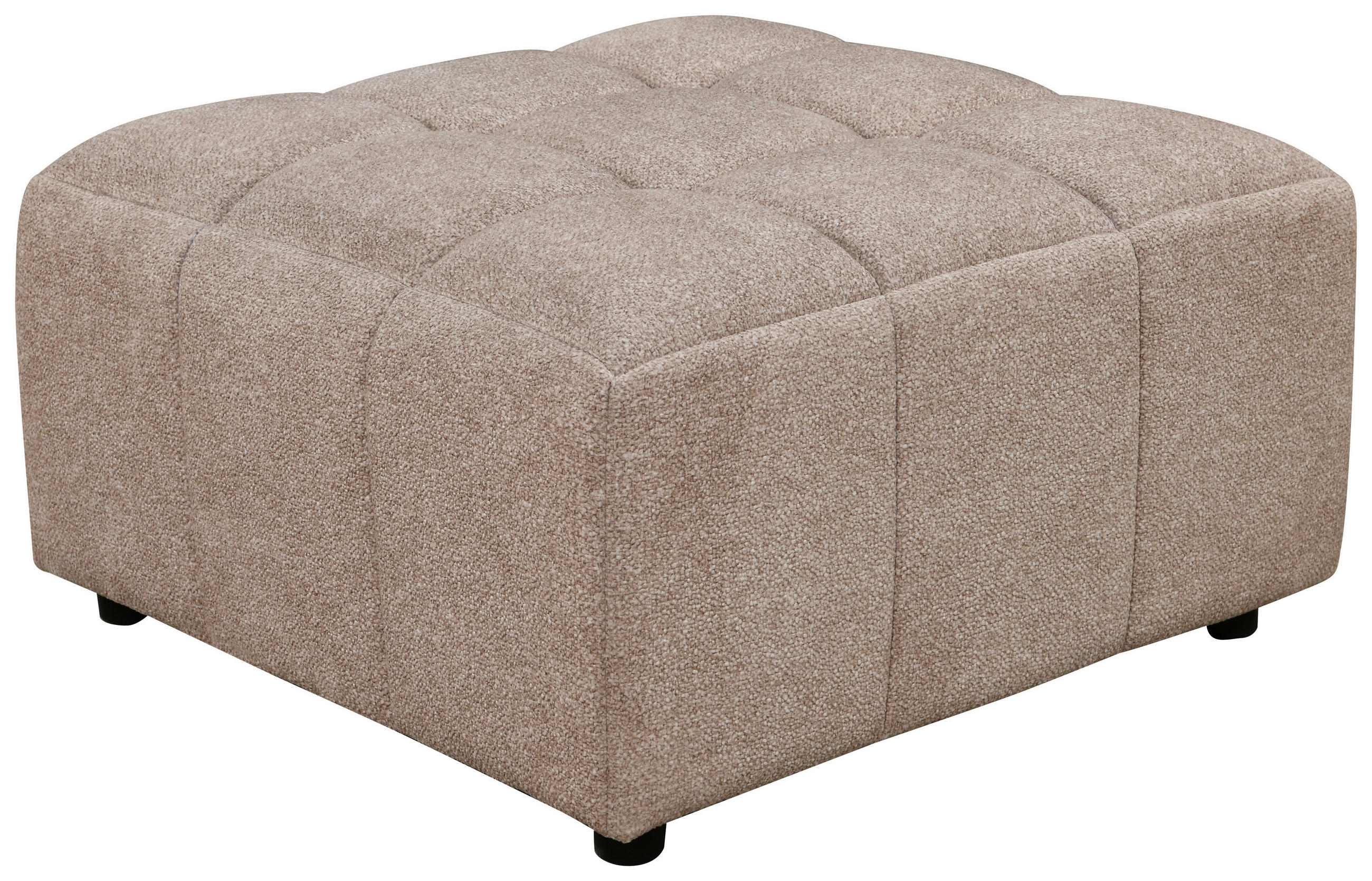 SOFAELEMENT Struktur Beige  - Beige/Schwarz, Design, Holz/Kunststoff (84/48/84cm) - MID.YOU