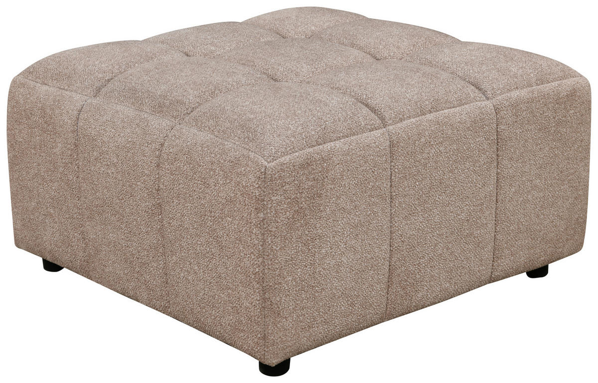 SOFAELEMENT Struktur Beige  - Beige/Schwarz, Design, Holz/Kunststoff (84/48/84cm) - MID.YOU
