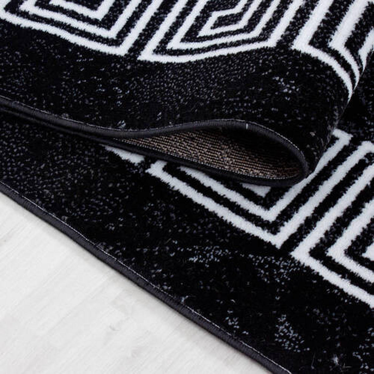 WEBTEPPICH 140/200 cm Plus Schwarz  - Schwarz, Basics, Textil (140/200cm) - Novel