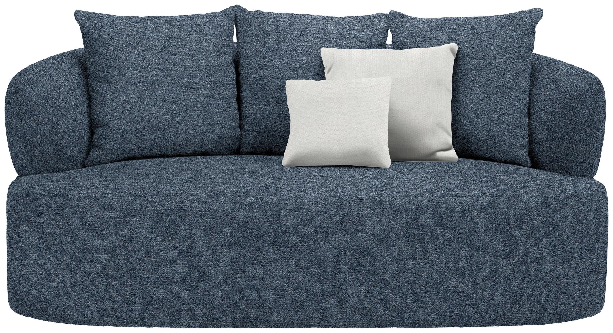 2-SITZER-SOFA in Chenille Blau  - Blau/Beige, MODERN, Kunststoff/Textil (177/86/105cm) - Hom`in