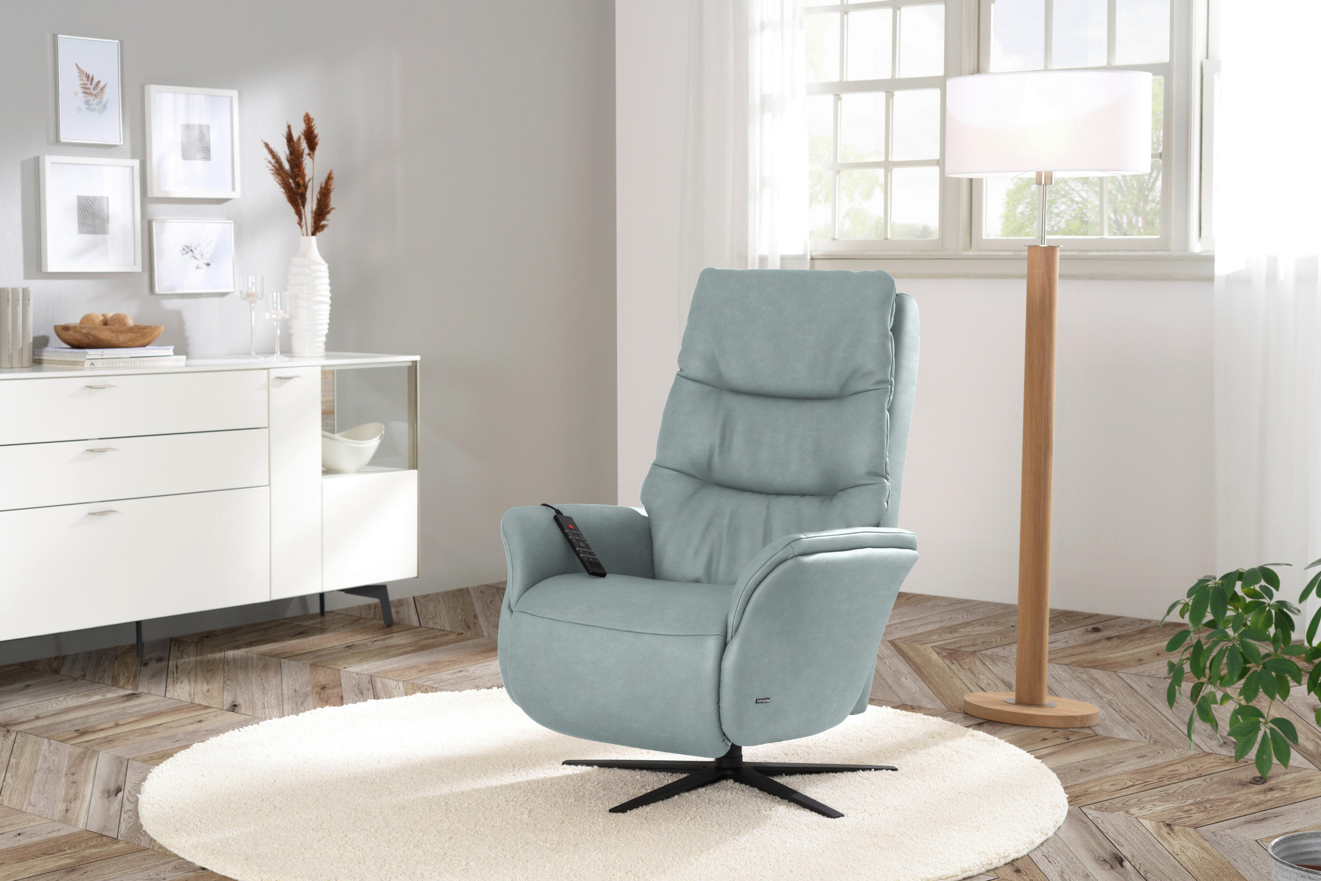 MASSAGESESSEL Echtleder Jadegrün    - Jadegrün/Anthrazit, KONVENTIONELL, Leder/Metall (74/114/97cm) - Himolla