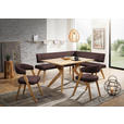 ECKBANK 220/200 cm  in Dunkelbraun, Wildeiche  - Wildeiche/Eichefarben, Design, Holz/Textil (220/200cm) - Venda