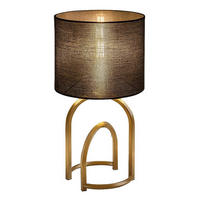 STONA LAMPA GISAYA  - zlatna/crna, Dizajnerski, metal/tekstil (18/35cm)