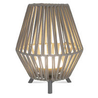 LED-AUßENLEUCHTE Conta 25.5/32.5/25.5 cm   - Taupe, Natur, Kunststoff (25.5/32.5/25.5cm) - Newgarden