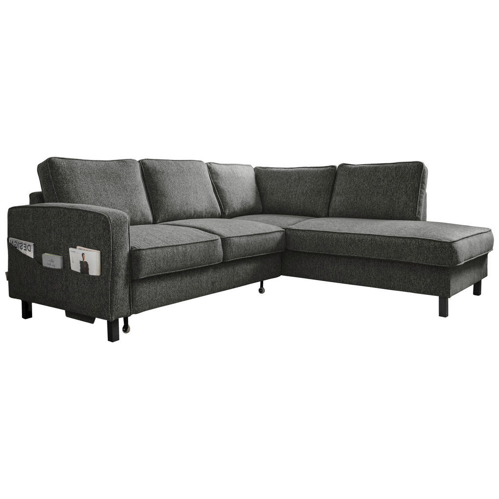 MID.YOU ROHOVÁ SEDAČKA, textil, tmavě šedá