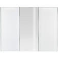 SCHWEBETÜRENSCHRANK in Weiß - Chromfarben/Weiß, KONVENTIONELL, Glas/Holzwerkstoff (280/222/68cm) - Moderano