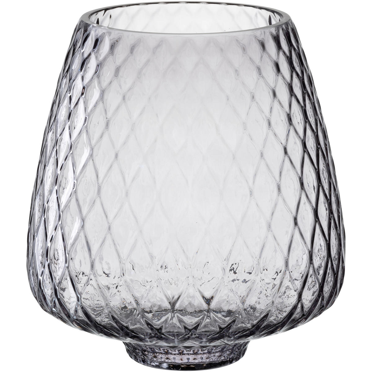 WINDLICHT - Grau, Basics, Glas (18/20/18cm) - Leonardo