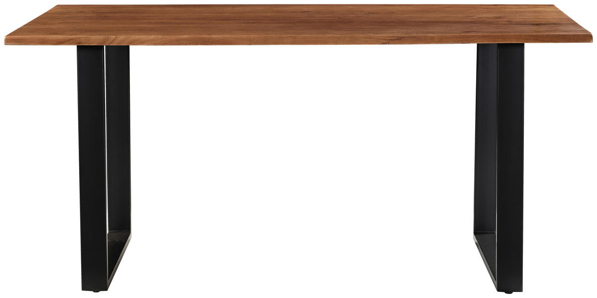 STOL ZA BLAGOVAONICU  crna, boje bagrema, boje oraha  drvo, metal      - boje bagrema/boje oraha, Moderno, drvo/metal (160/90/76cm) - MID.YOU