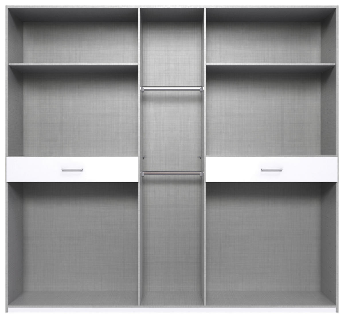 DREHTÜRENSCHRANK in Graphitfarben, Eiche Artisan  - Schwarz/Graphitfarben, Konventionell, Holzwerkstoff/Kunststoff (225/208/58cm) - Carryhome