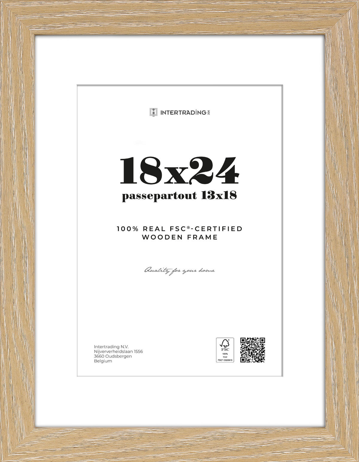 BILDERRAHMEN 21/27,1/2,7 cm  - Eichefarben, Basics, Holzwerkstoff (21/27,1/2,7cm)