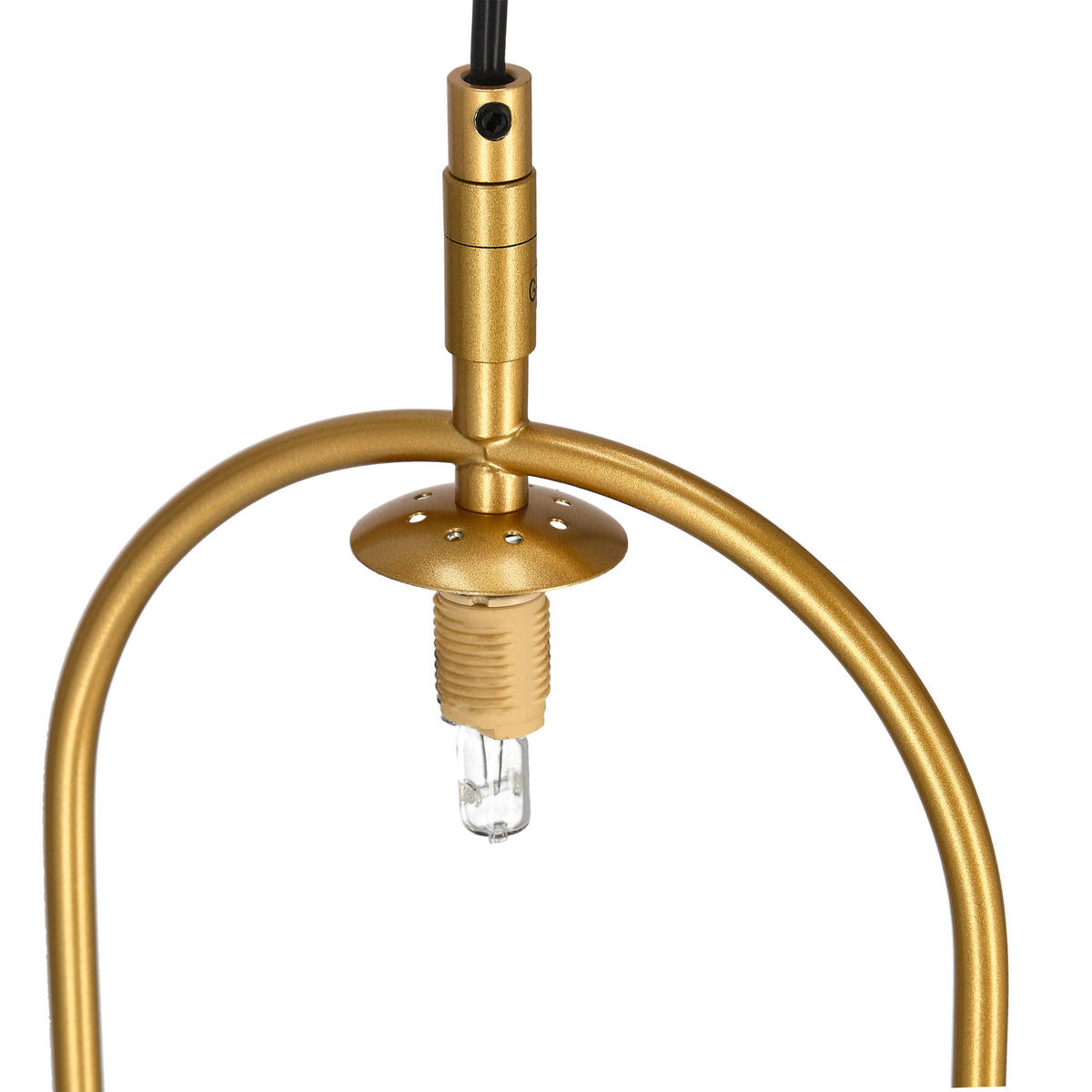 HÄNGELEUCHTE 18,5/15/140 cm   - Messingfarben, Design, Metall (18,5/15/140cm)