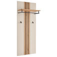 GARDEROBENPANEEL in 60/151/30 cm - Kaschmir/Eichefarben, Basics, Holzwerkstoff (60/151/30cm) - Xora