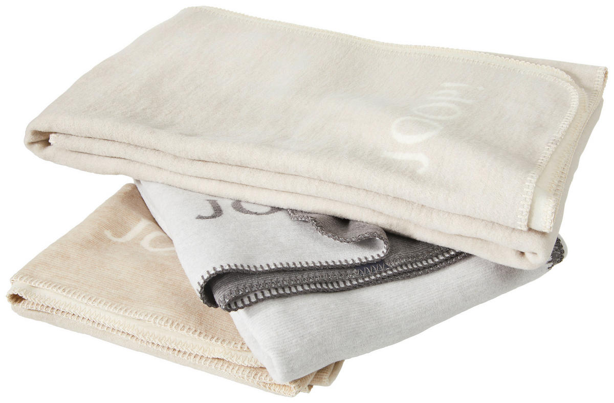 DOMÁCÍ DEKA, bavlna, 150/200 cm - světle šedá/barvy břidlice, Design, textil (150/200cm) - Joop!