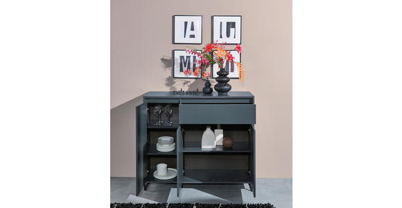 KOMMODE in 118/103/38 cm - Anthrazit, KONVENTIONELL, Holzwerkstoff (118/103/38cm) - Carryhome