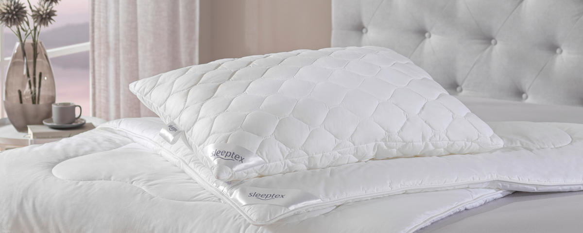 POLŠTÁŘ POD HLAVU, 70/90 cm - bílá, Basics, textil (70/90cm) - Sleeptex