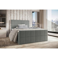 BOXBETT 120/200 cm  in Grau  - Grau, KONVENTIONELL, Kunststoff/Textil (120/200cm) - Boxxx