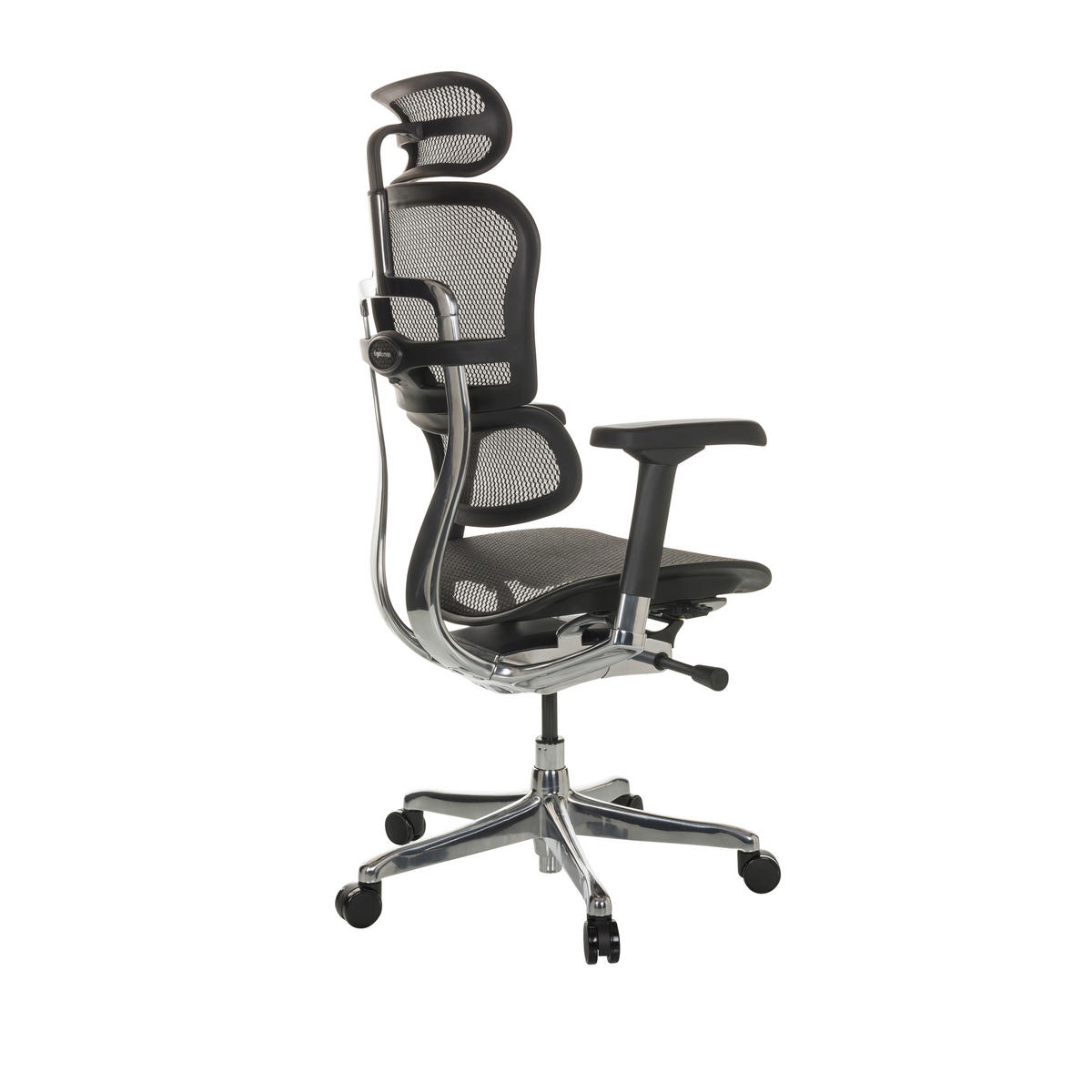SNURRSTOL  i nät svart  - silver/svart, Basics, metall/textil (69/119-144/65cm) - MID.YOU