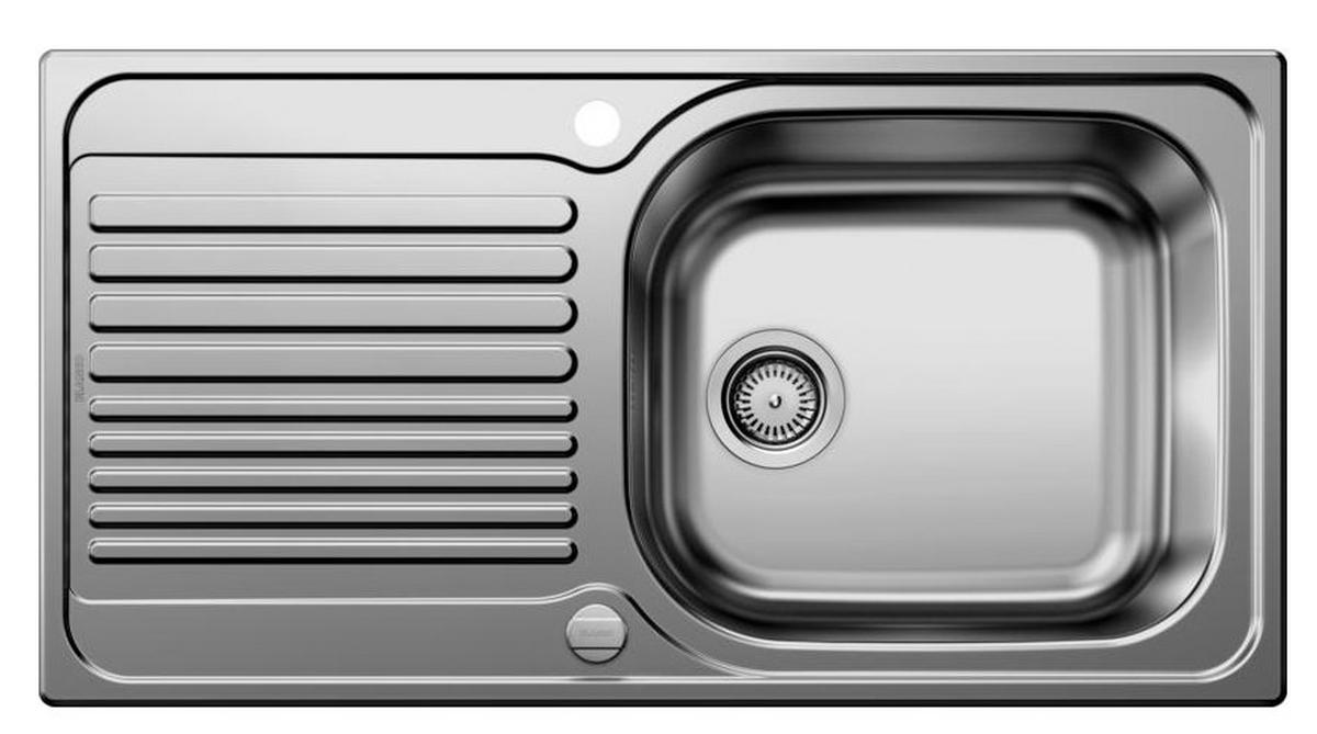 SPÜLE 514243  - Edelstahlfarben, Basics, Metall (95/16,6/50cm) - Blanco