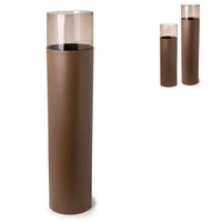 WINDLICHT - Braun, LIFESTYLE, Glas/Metall (21/70cm)