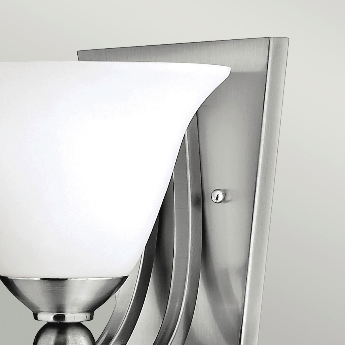 WANDLEUCHTE - Nickelfarben, Basics, Glas/Metall (19.7/21.6/22.2cm) - Elstead Lighting