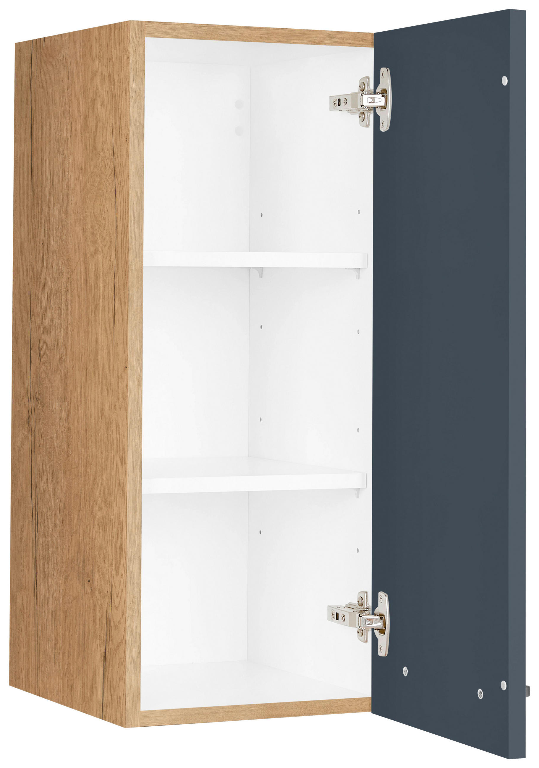 KÜCHENOBERSCHRANK 30/72/35 cm  in Blau, Eichefarben  - Blau/Eichefarben, MODERN, Holzwerkstoff/Metall (30/72/35cm) - Nobilia