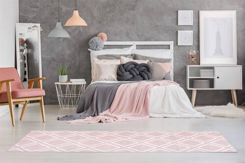 LÄUFER 80/300 cm Monroe 300 Rosa  - Rosa, KONVENTIONELL, Kunststoff/Textil (80/300cm)