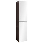 HOCHSCHRANK 40/180/35 cm  - Chromfarben/Graphitfarben, KONVENTIONELL, Glas/Holzwerkstoff (40/180/35cm) - Xora