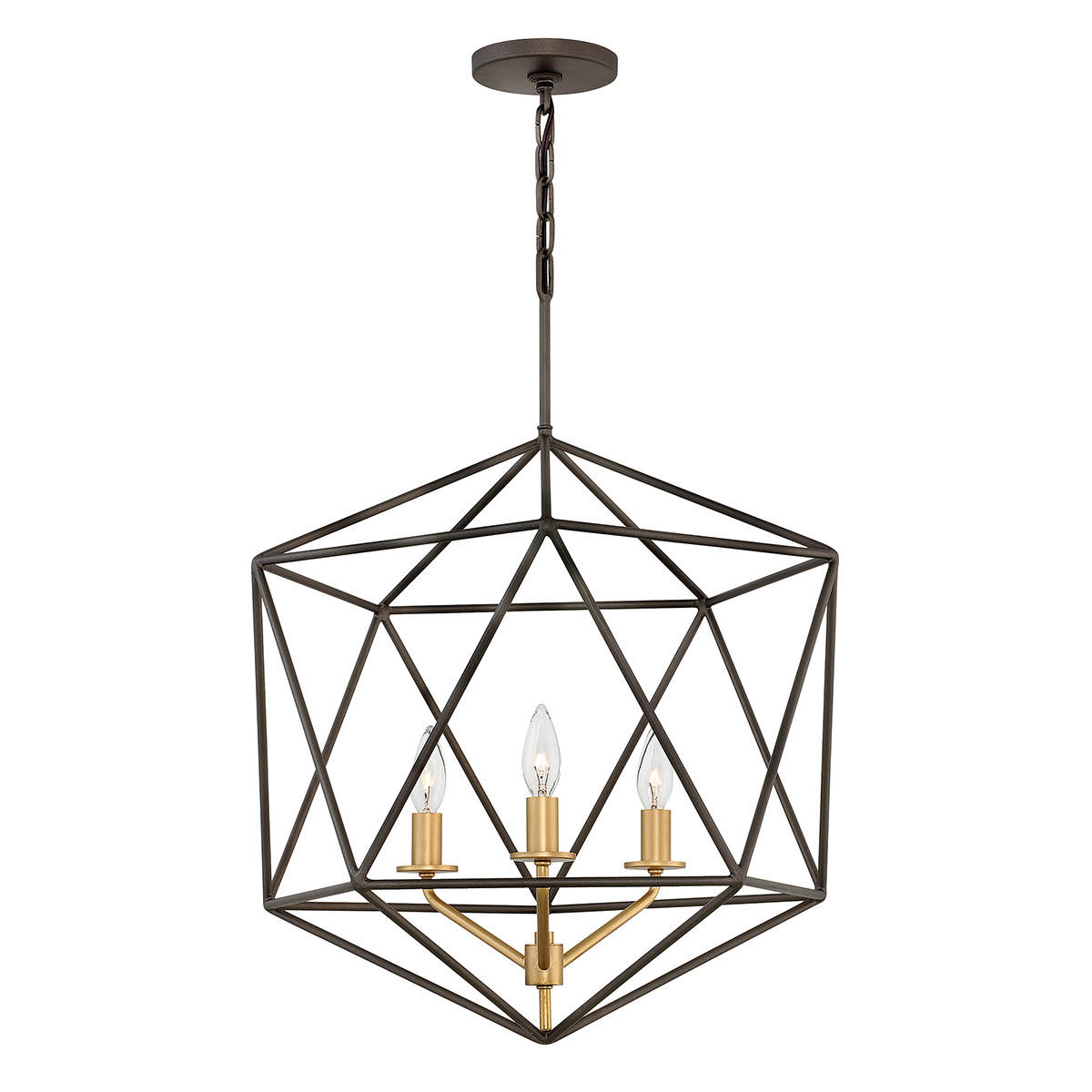HÄNGELEUCHTE Elstead Astrid 50.8/76.3 cm   - Bronzefarben, Design, Metall (50.8/76.3cm) - Elstead Lighting