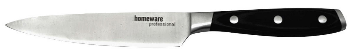 UNIVERZÁLNÍ NŮŽ - tmavě hnědá/barvy nerez oceli, Konvenční, kov/kompozitní dřevo (25cm) - Homeware Profession.