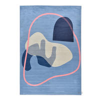 WEBTEPPICH 160/230 cm SHAPES - FIVE Multicolor, Dunkelblau  - Multicolor/Dunkelblau, Design, Textil (160/230cm) - Tom Tailor