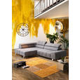 ECKSOFA in Webstoff Dunkelgrau  201/295 cm  - Dunkelgrau/Silberfarben, Design, Textil/Metall (201/295cm) - Hom`in