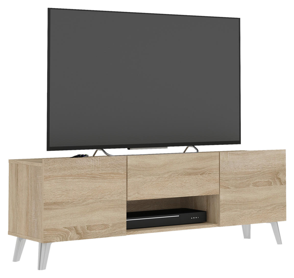 LOWBOARD  in 140/46,5/34,5 cm  - Sonoma Eiche, Design, Holzwerkstoff/Kunststoff (140/46,5/34,5cm) - MID.YOU