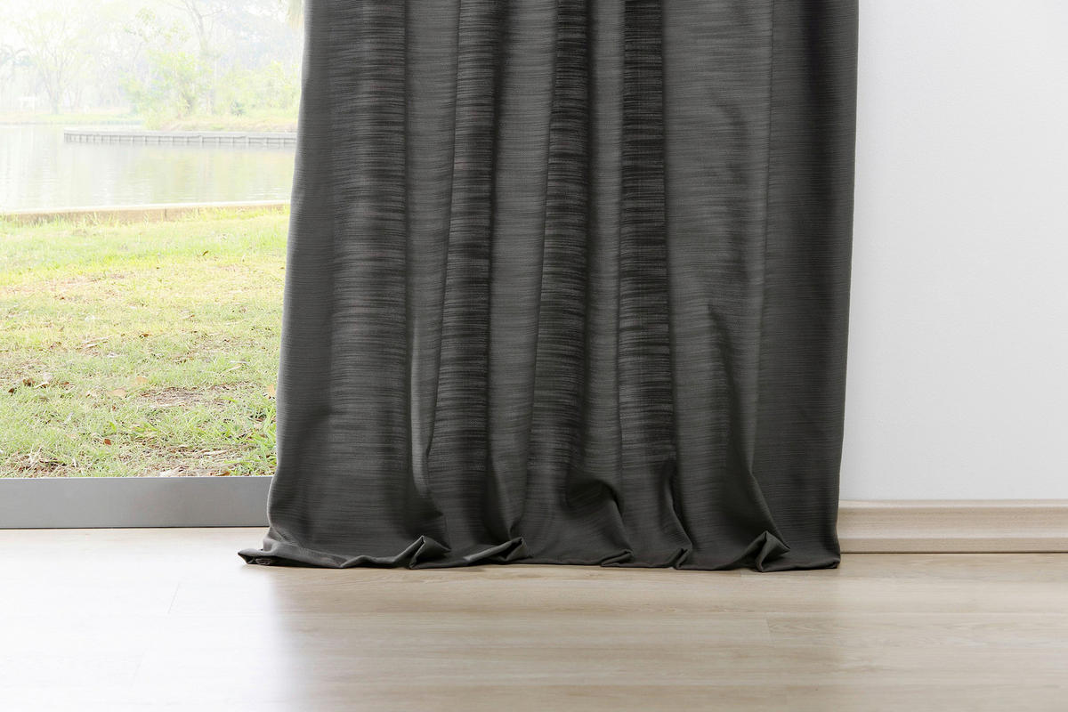 ÖSENSCHAL halbtransparent 134/245 cm   - Grau, Basics, Textil (134/245cm)