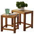 SATZTISCH Wildeiche vollmassiv Eichefarben - Eichefarben, Design, Holz (45/35/85cm) - Carryhome SATZTISCH Wildeiche vollmassiv Eichefarben - Eichefarben, Design, Holz (45/35/85cm) - Carryhome