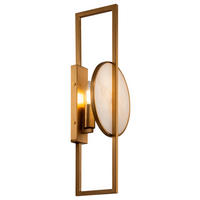 WANDLEUCHTE 19/48/12 cm  - Goldfarben, Trend, Stein/Metall (19/48/12cm) - MAYTONI