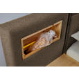 BETT 180/200 cm  in Braun, Zirbelkieferfarben  - Zirbelkieferfarben/Braun, Natur, Holz/Textil (180/200cm) - Valnatura