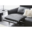 2-SITZER-SOFA  in Echtleder Schwarz   - Schwarz, Design, Leder/Metall (191/98/101cm) - Novel