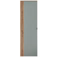 GARDEROBENSCHRANK  in 55/179/37 cm  - Salbeigrün/Schwarz, Design, Holzwerkstoff/Metall (55/179/37cm) - Voleo