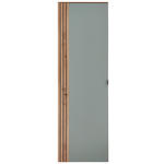 GARDEROBENSCHRANK  in 55/179/37 cm  - Salbeigrün/Schwarz, Design, Holzwerkstoff/Metall (55/179/37cm) - Voleo